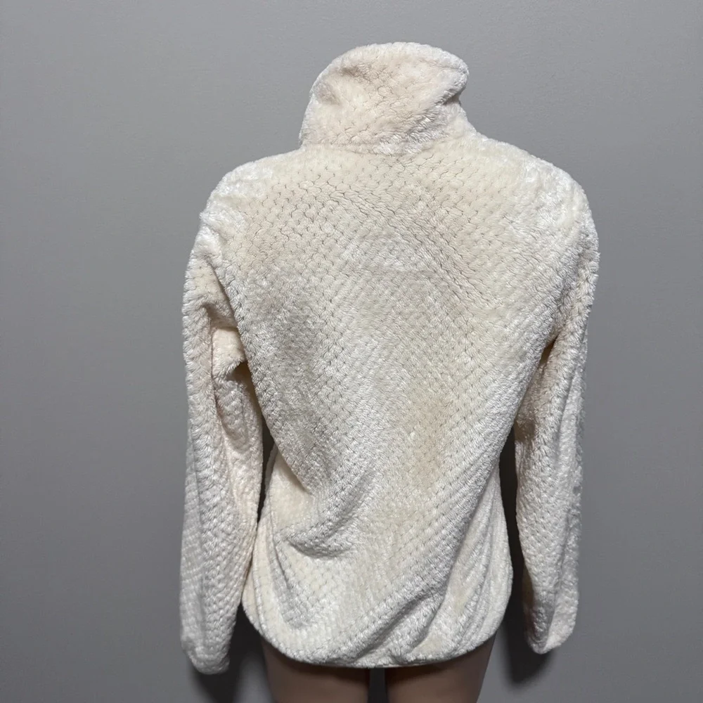 Columbia Fire Side Sherpa Fleece Full Zip Jacket Cream Small